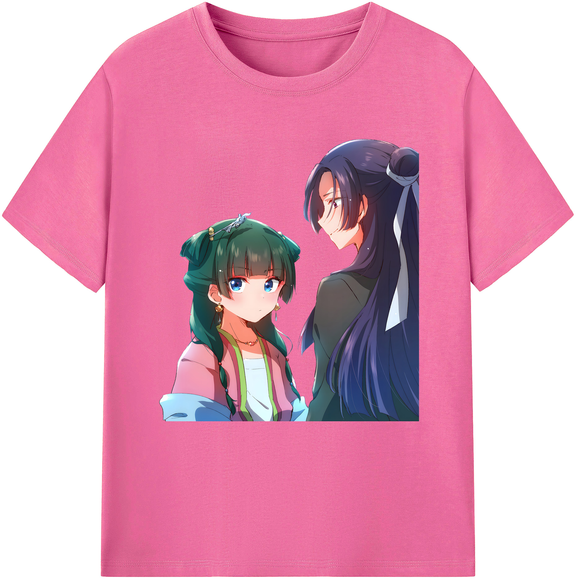 （画像用） 薬屋のひとりごと The Apothecary Diaries レディースカジュアルプリントTシャツ（綿100％）